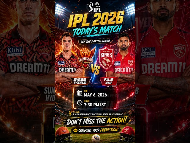 💥 IPL 2026 Clash! SRH vs PBKSPrediction time! Who will win today? 🔥👇 #ipl #cricket