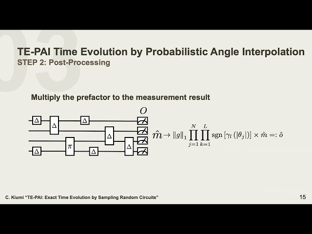 Chusei Kiumi: “TE-PAI: Exact Time Evolution by Sampling Random Circuits”