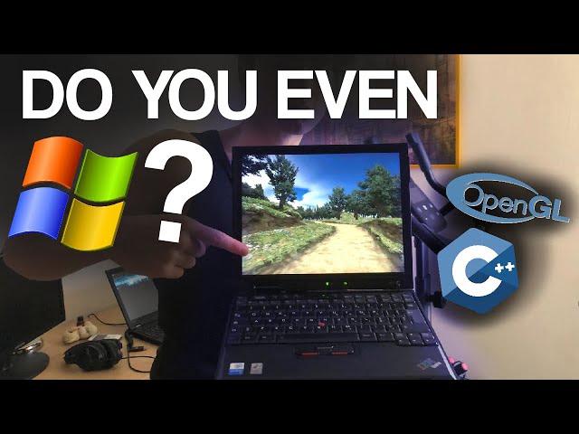 making a game from scratch on a 2003 laptop (in a week & C++, OpenGL 1.3)
