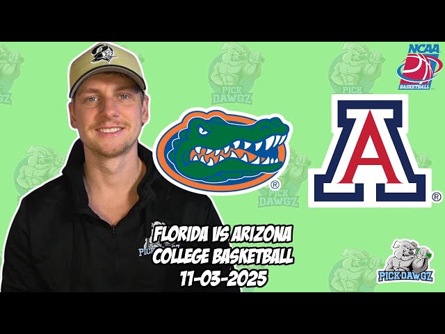 Florida vs Arizona 11/3/25 Free College Basketball Picks and Predictions | NCAAB Pick