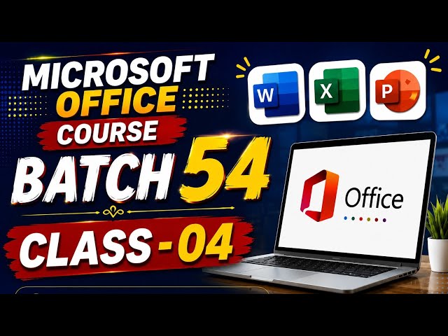 Microsoft Office Course Bangla | Batch 54 | Class 04 | MS Word Basic Tutorial