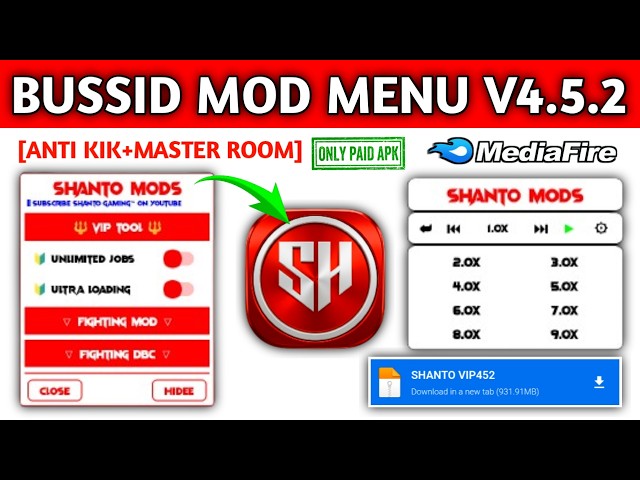 UPDATE VIP MOD MENU || BUSSID V4.5.2 MASTER APK PAID || BUS SIMULATOR INDONESIA V4.5.2