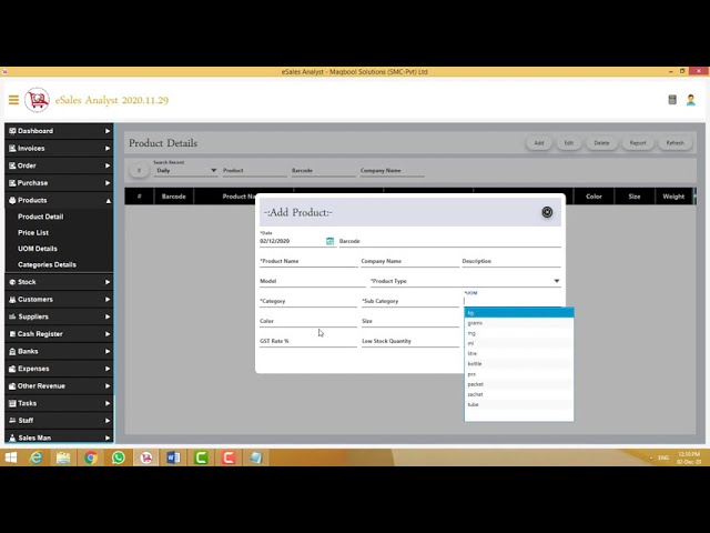 eSales Analyst Training Part 4 | How to add a Product (item) | Maqbool Solutions