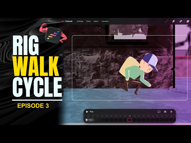 Procreate Dreams Beginner Course – Episode 3: Rig Walk Cycle