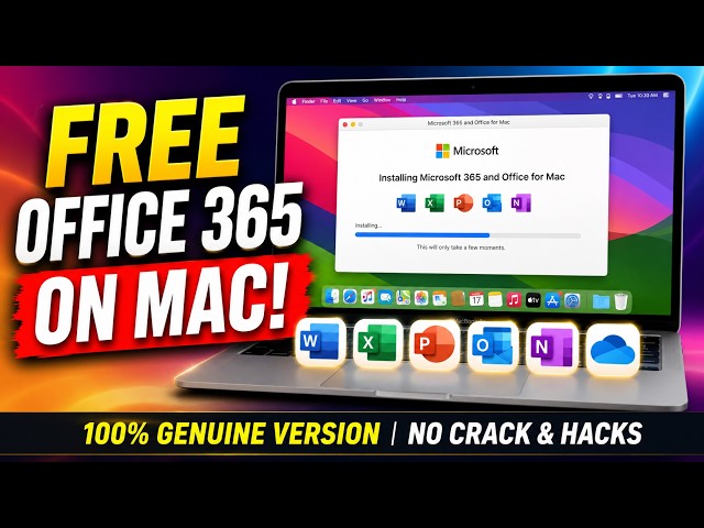 How to Install Office 365 or 2024 FREE for Lifetime on Macbbook! - Complete Setup Guide (2026)