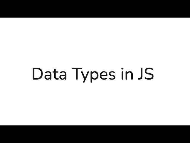 JavaScript Data Types 🚀 | Primitive vs Non-Primitive