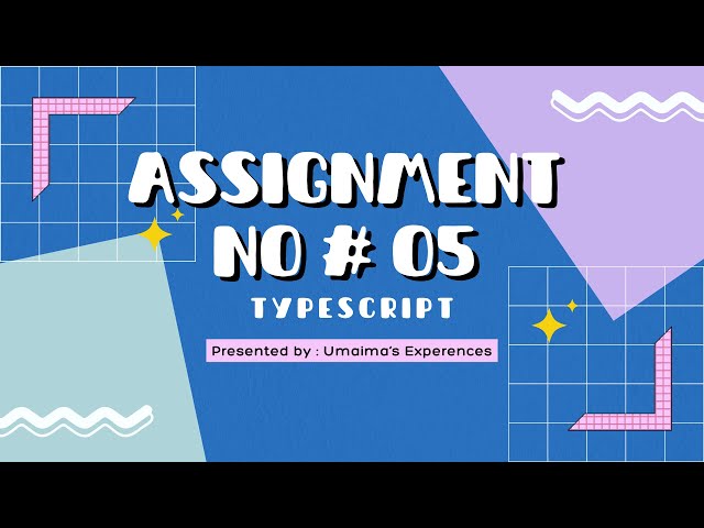 Typescript Assignment 05 |Typescript and Node.js 45 Assignments