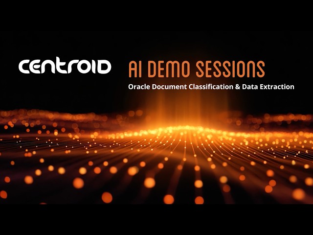 AI Demo Sessions: Oracle Document Classification and Data Extraction