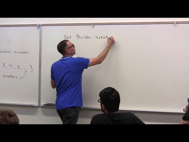 Linear Algebra, Lesson 1, Video 6: Set Builder Notation
