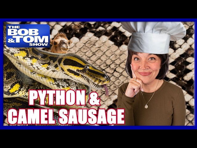 BOB & TOM Test Kitchen - Python Steak and Camel Sausage with Hooker the Cooker