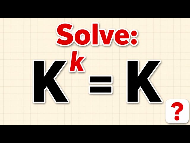 Algebra Challenge: A Clever Exponential Equation That Tricks Most People