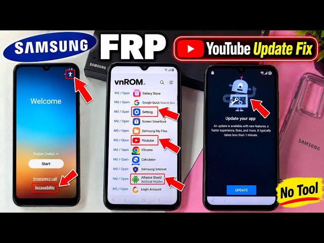YouTube Update Fix 🔥 All Samsung FRP Bypass 2026 | Android 16/15/14 | Latest FRP Unlock