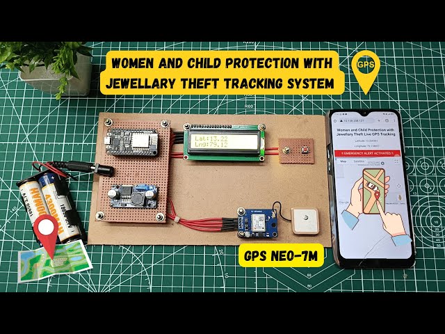 Woman and Child Protection with Jewellery Theft Tracking System | Using GPS Neo-7m | ESP8622