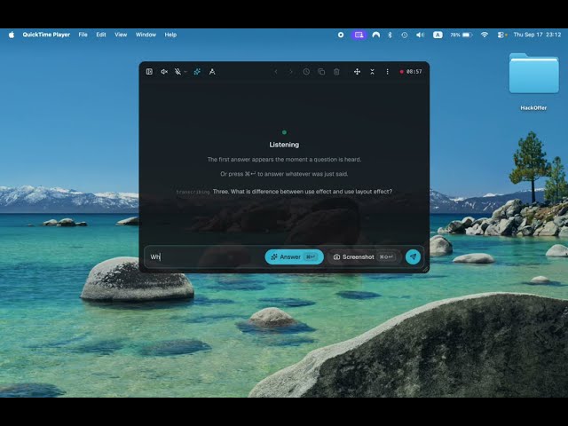 What the HUD does during a call