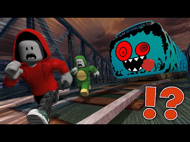 JJ and Mikey ESCAPE the MONSTER TRAIN in Roblox !?