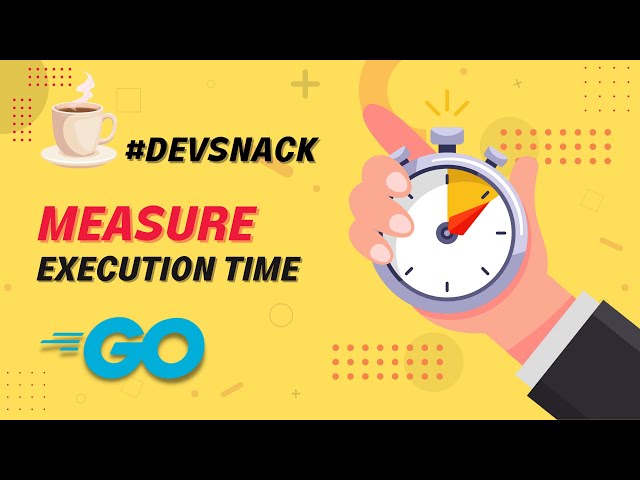 Measure Execution Time in Go #DevSnack