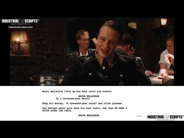 Classic Movie Scenes: INGLORIOUS BASTERDS (2009) // Pub Scene // Script-to-Screen