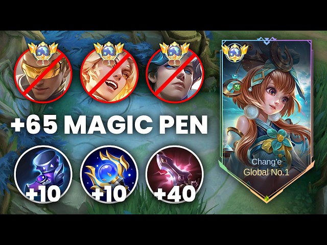 CHANG'E FULL MAGIC PENETRATION BUILD DAMAGE BROKEN !! CHANG'E BEST BUILD 2026 !! E1065 - MLBB