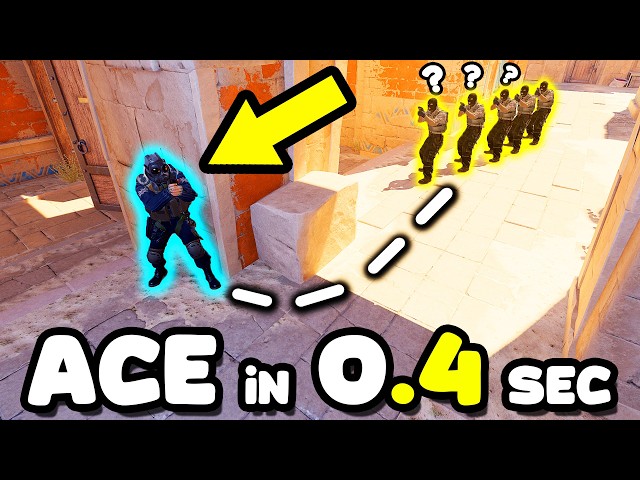 0.4 SEC FASTEST ACE in CS HISTORY! - CS2 BEST MOMENTS #162