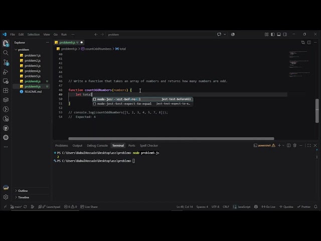 JavaScript Problem Solving #9 | Arrays, Loops & Conditions for Beginners