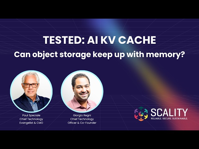 Is Object Storage the Answer to the KV Cache Memory Bottleneck?