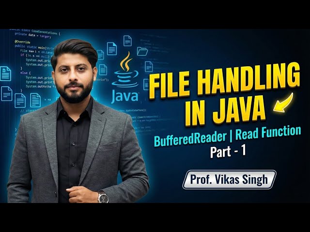 File Handling in Java Using BufferedReader | Read Function In Java | Java Tutorial | Part - 1