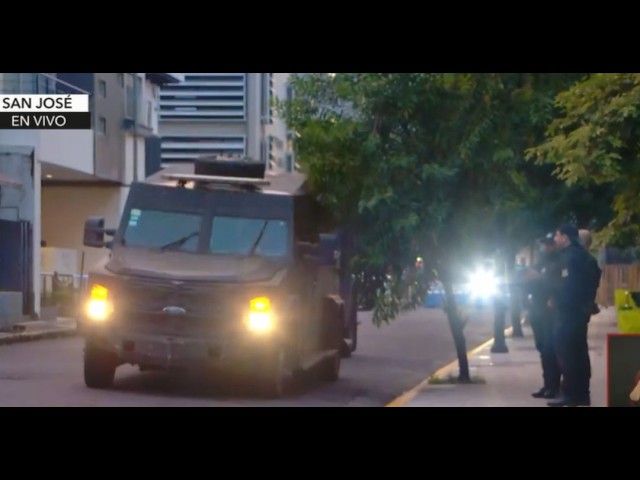 Heavy security operation transports alias Diablo and Tan to San José courts