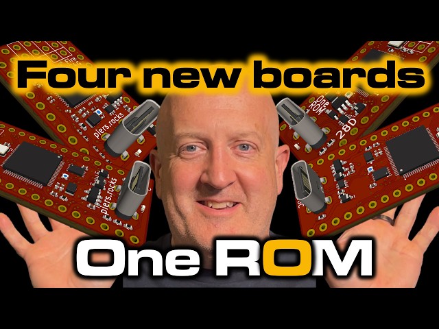 PCB layout - One ROMs with space saving USB-C connectors