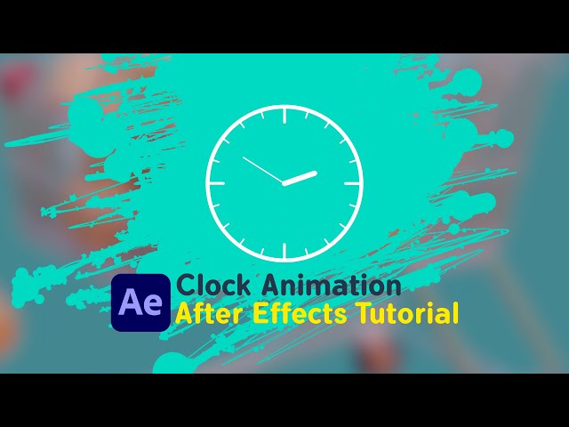 Clock Animation in After Effects Tutorial