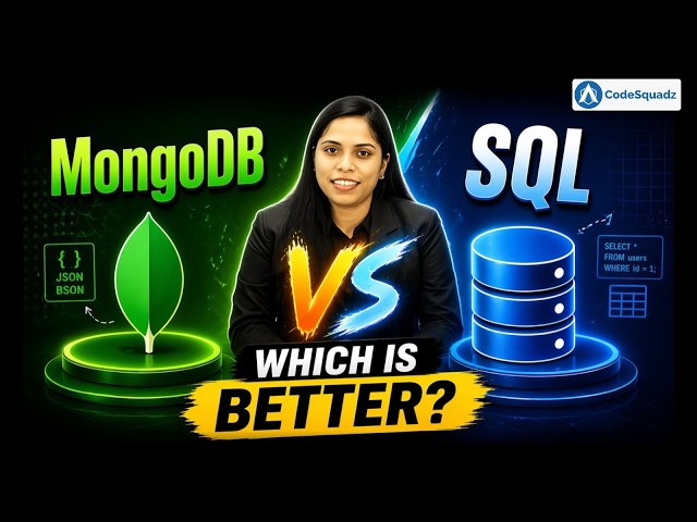 MongoDB vs SQL | Which Database is Better for Developers?  | Complete Comparison 2026 | CodeSquadz