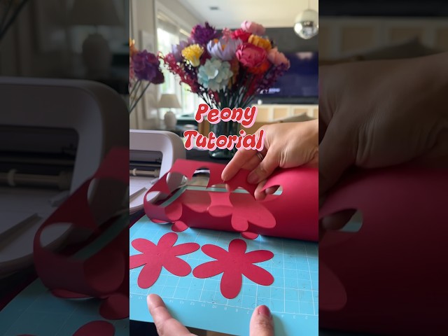 Paper Peony Tutorial using my @C@Cricut