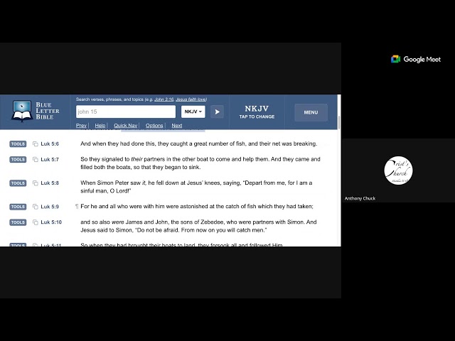 Christ's church (church of Christ) - Sunday evening Bible study 1/18/26