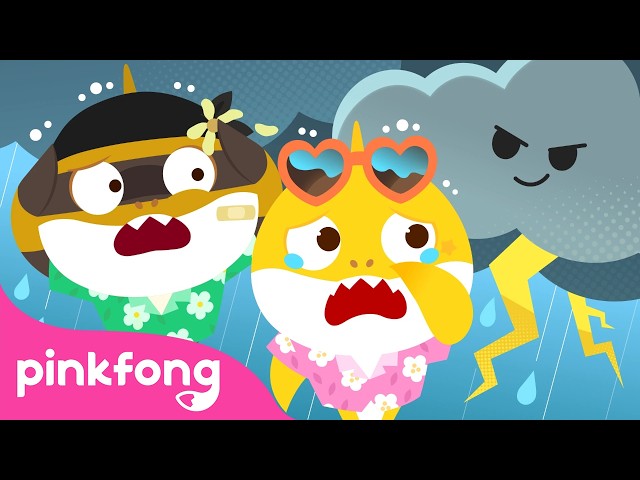 Rain Rain Go Away ☔ | Mischievous Baby Shark | Pinkfong Official