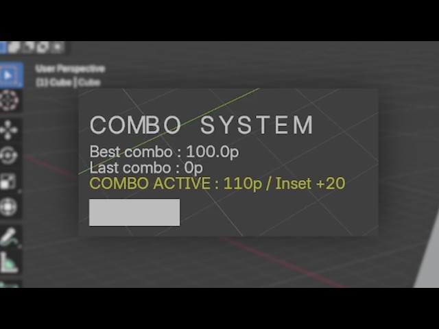 Blender combo system addon