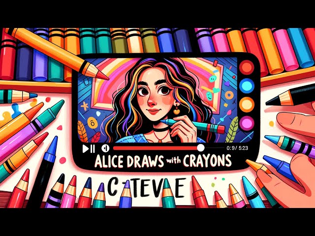 Colorful Creations: Alice's Crayon Masterpieces