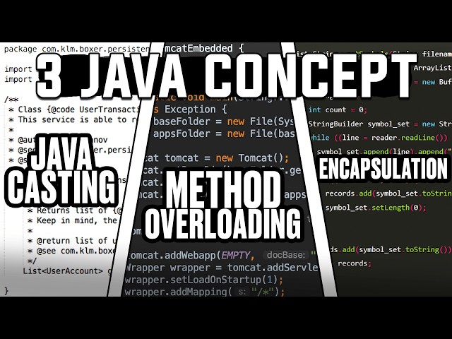 Java Casting, Method Overloading & Encapsulation — What I Learned Today