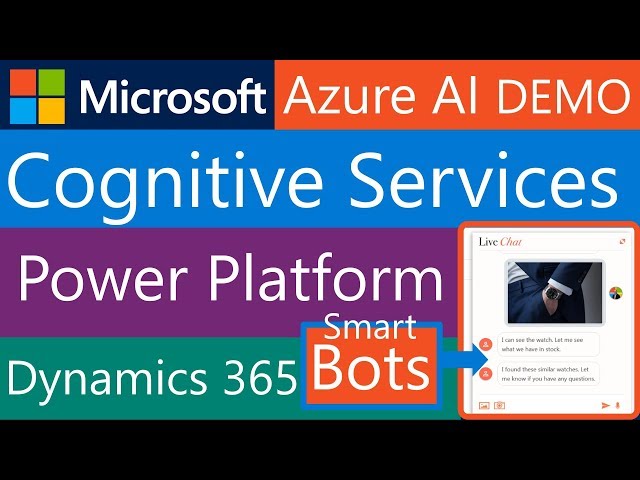 2) Microsoft Azure AI Cognitive Services with Power Platform & Dynamics 365 (Smart Bot Demo)