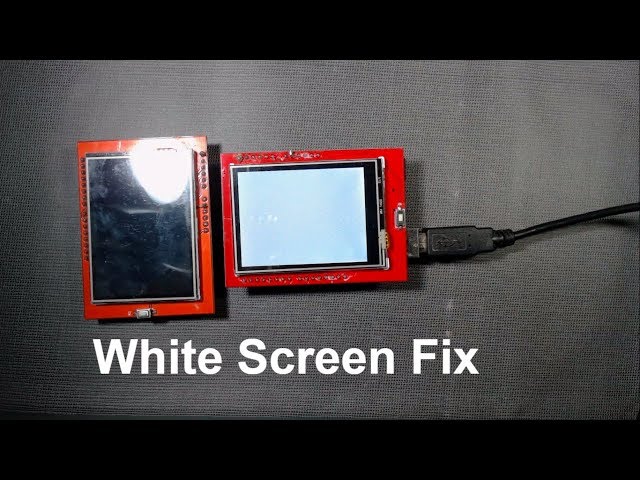 How to fix white screen of tft touch screen with arduino | TFT unknown driver Fix