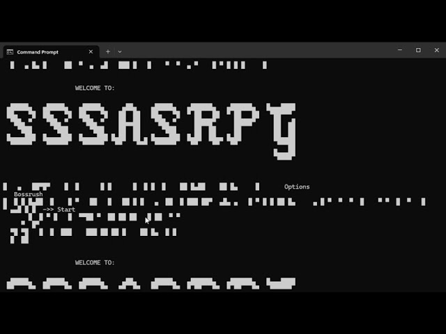 ayo i think i broke my game (python RPG, this was intended design, its opening itself several times)