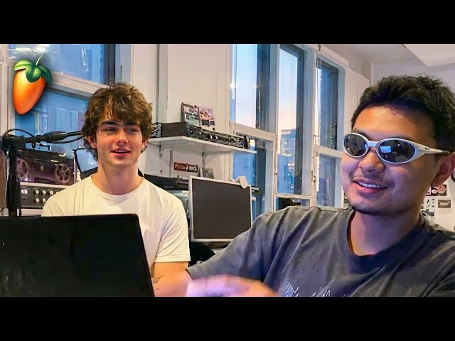 making beats with Ian