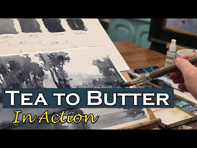 How Tea to Butter Works: The Secret to Watercolor Paint Consistency