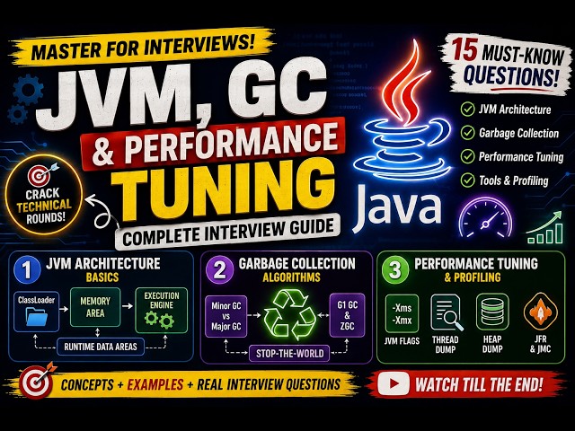 Top 15 JVM & GC Interview Questions Every Java Fresher MUST Know!