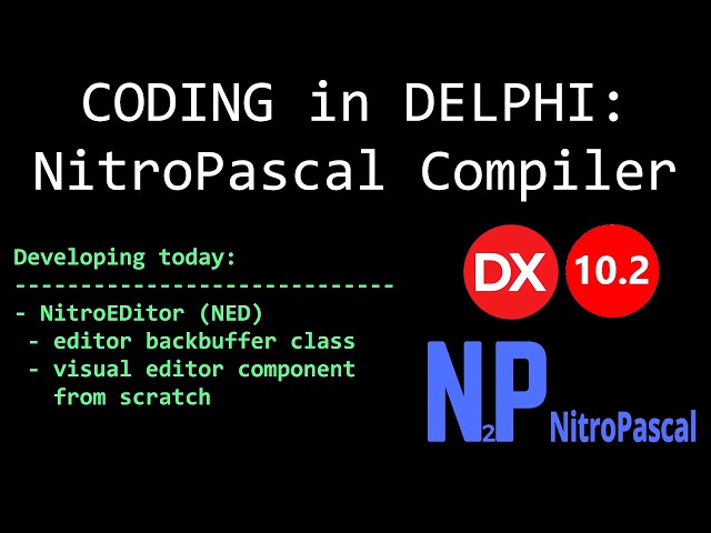 CODING in DELPHI: NitroPascal Compiler | p.12