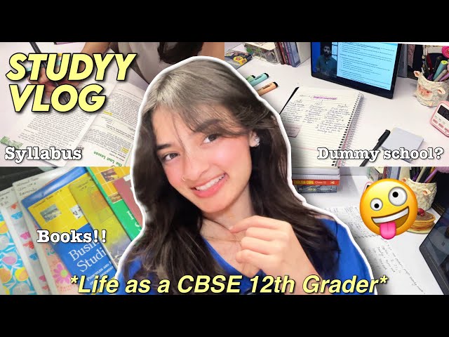 📚Starting Class 12th | CBSE 12th grader Study vlog | Books , Dummy school? Early morning