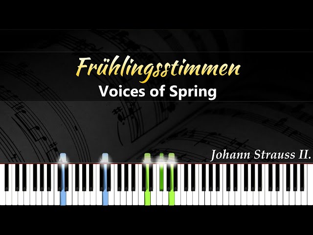 Frühlingsstimmen "Voices of Spring" Op. 410 - Johann Strauss II | Piano Tutorial