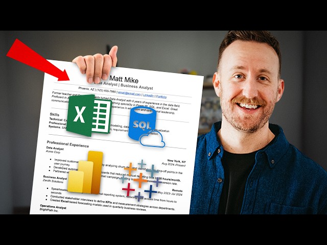 Watch me create a KILLER data analyst resume in 10 minutes (got me $20k raise)
