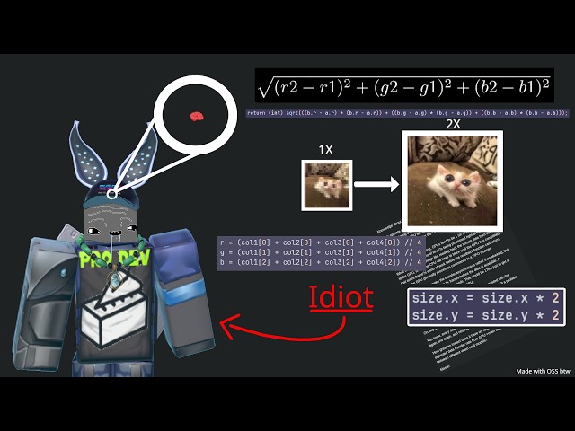 Idiot makes a hilariously bad upscaler