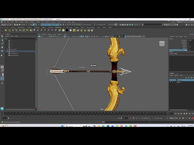 Maya Bow & Arrow Rigging Tutorial | Complete Character Weapon Rig