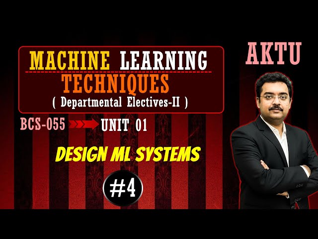 Machine learning techniques II BCS055 II Design Machine learning System II B.Tech CS-CSE 2025