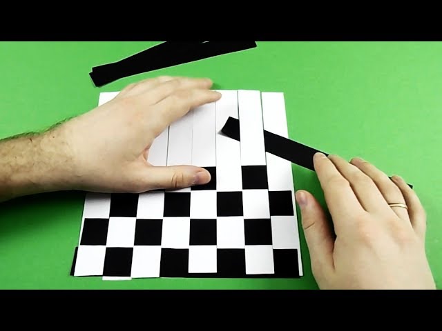 How to make a chess board from paper